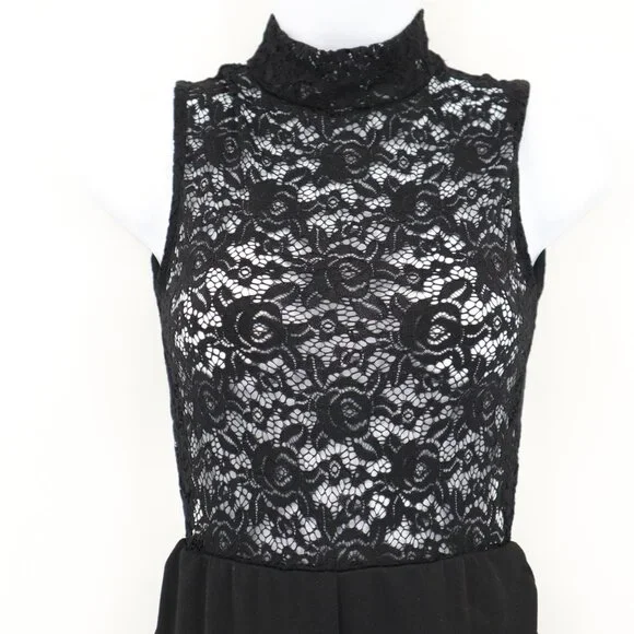 Club Lace Jumpsuit Women 4 Black Whimsigoth Retro Gypsy Witchy Clubbing Festival - Picture 6 of 16